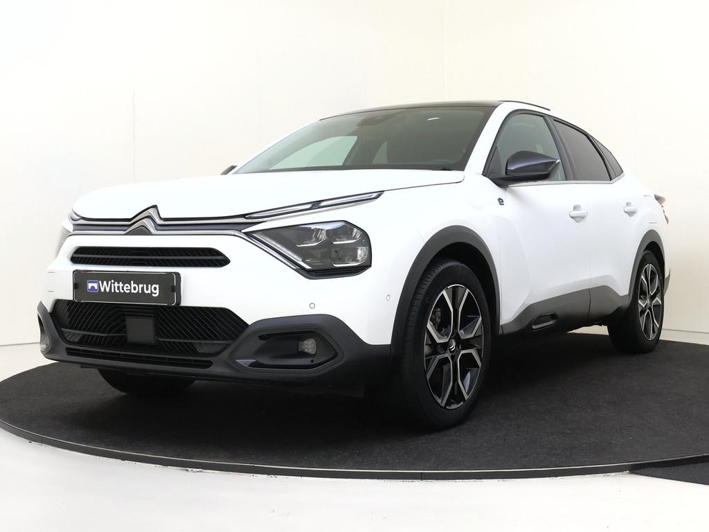 Citroën Ë-C4 X Shine 50 kWh | Stoelverwarming | Stuurverwa, Auto's, Citroën, 136 pk, Gebruikt, E-C4 X, Wit
