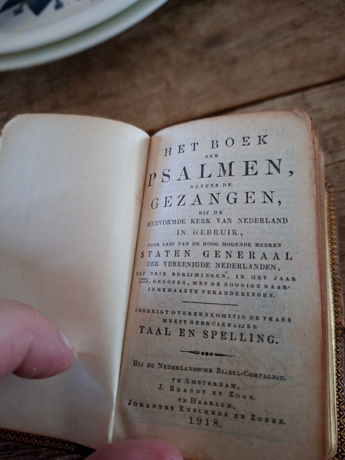 Boekje psalmen en gezangen, Ophalen