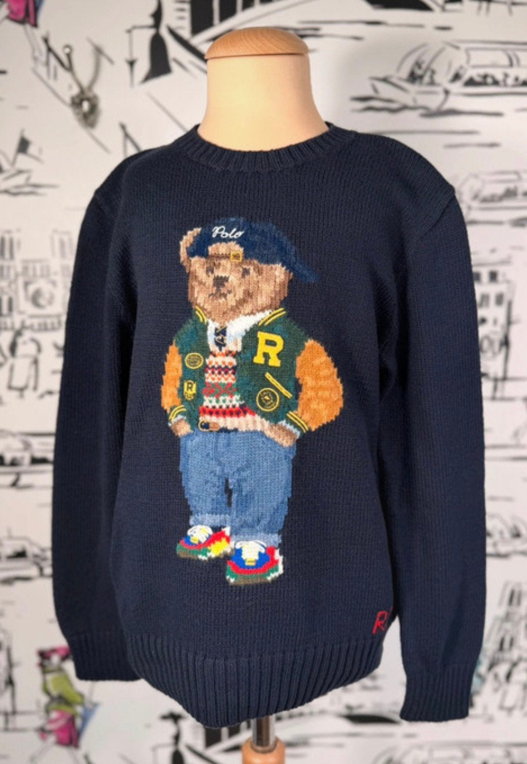 Ralph Lauren kleding maat 10-12: trui blazer beer overhemd, Verzenden, Trui of Vest, Zo goed als nieuw, Ralph Lauren