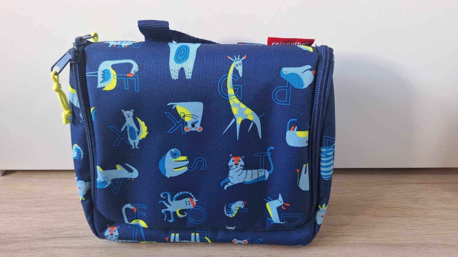 Reisenthel toilettas met dierenprint - Gebruikt, Ophalen of Verzenden, Gebruikt, Blauw, Jongen of Meisje