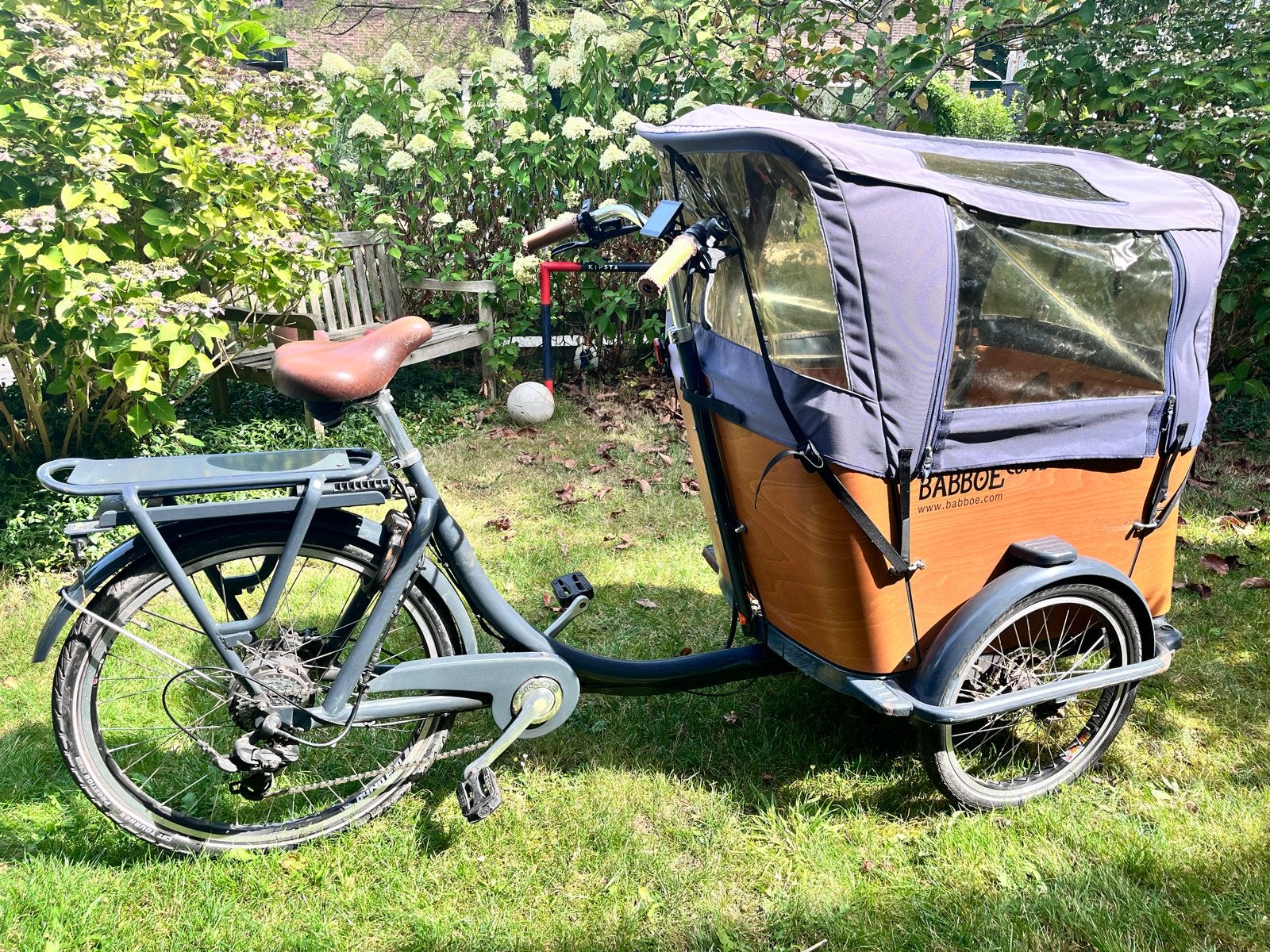 Babboe Curve-E elektrische bakfiets (incl. Goedkeuringslabel, Fietsen en Brommers, Fietsen | Bakfietsen, Gebruikt, Elektrisch