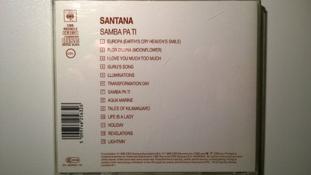 Santana - Samba Pa Ti, Ophalen of Verzenden, Zo goed als nieuw, Poprock, Album