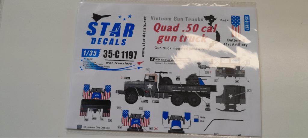 1/35 Quad .50 gun truck decals., Overige merken, 1:32 tot 1:50, Nieuw, Ophalen of Verzenden