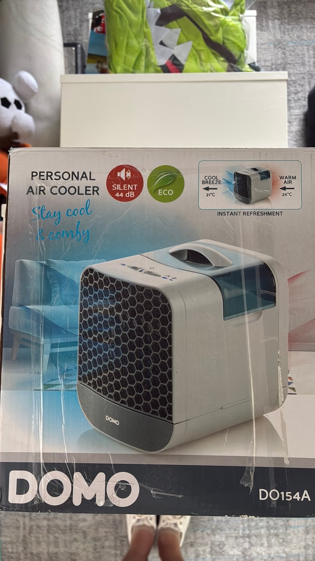 Domo DO154A Persoonlijke Aircooler - Stil en Compact, Tafel- of Grondventilator, Minder dan 60 m³, 2 snelheden, Ophalen of Verzenden