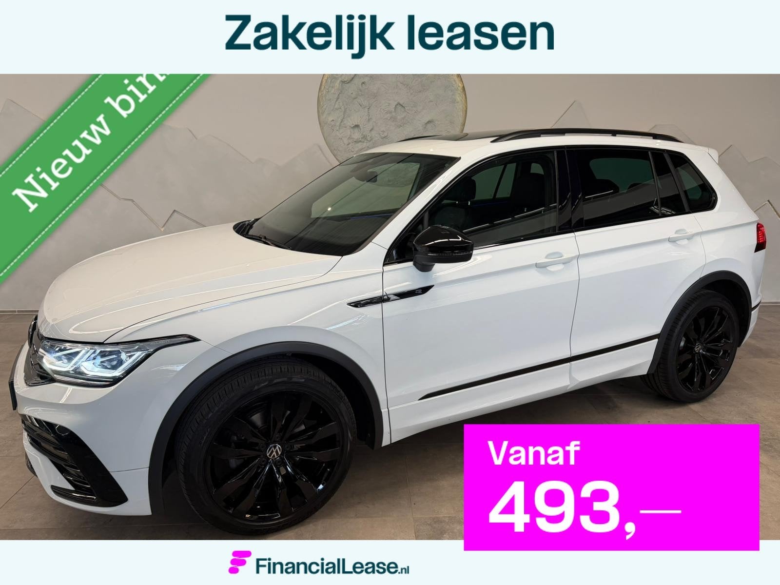 Volkswagen Tiguan 1.5 TSI 3x R-Line Panorama/Black Style/IQ, 15 km/l, 1498 cc, Zwart, 4 cilinders