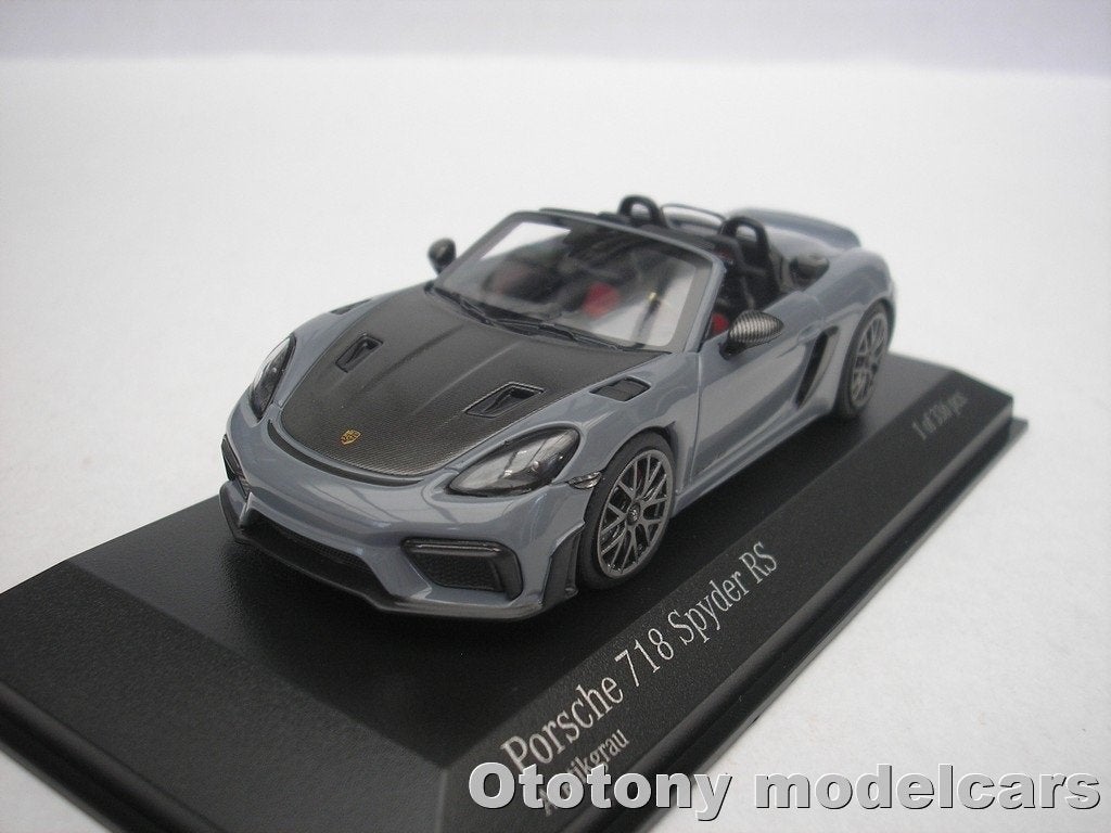 Porsche 718 Spyder RS 2023 Grijs 1/43 Minichamps, Hobby en Vrije tijd, Modelauto's | 1:43, Ophalen of Verzenden, Nieuw, Auto, MiniChamps