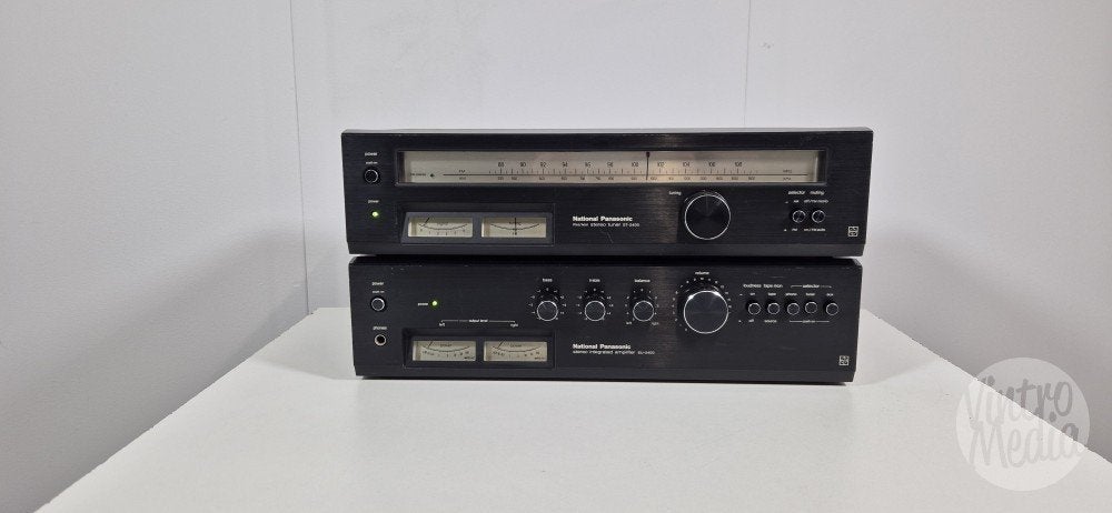 National Panasonic SU-2400 Versterker + ST-2400 Tuner | Set, Overige merken, Tuner of Radio, Refurbished, Losse componenten