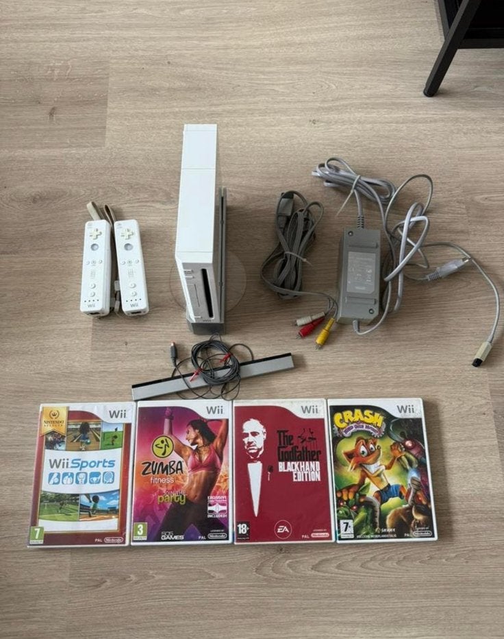 Nintendo Wii set!, Ophalen of Verzenden, Zo goed als nieuw, Met 2 controllers