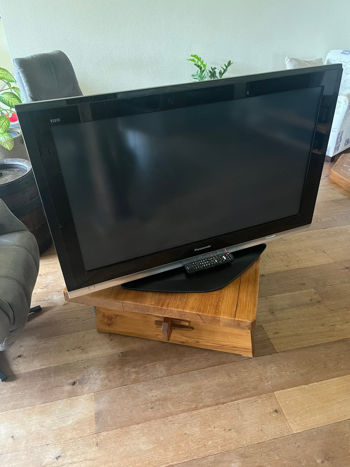 Mooie zwarte panasonic tv, Ophalen, Gebruikt, Panasonic, 50 Hz