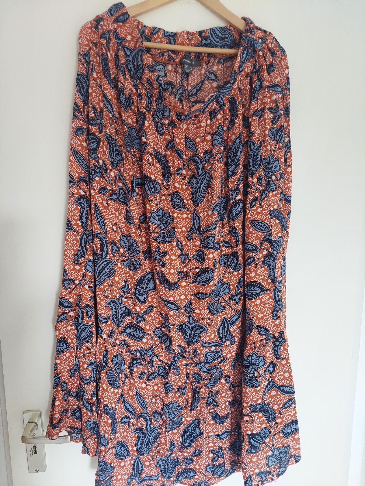 Mooie, nieuwe, wijde strokenrok met print maat 44, Ophalen of Verzenden, Nieuw, Maat 42/44 (L), Onder de knie
