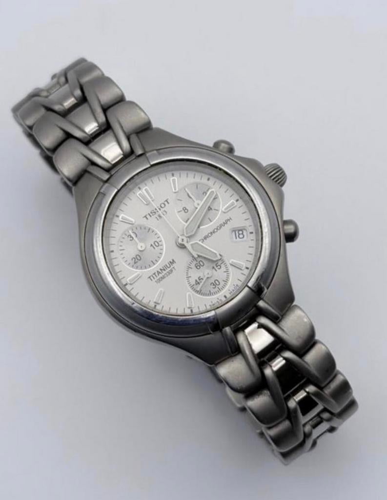 Tissot 37mm Titanium Chronograph Dameshorloge, Overige merken, Overige materialen, Polshorloge, Ophalen of Verzenden