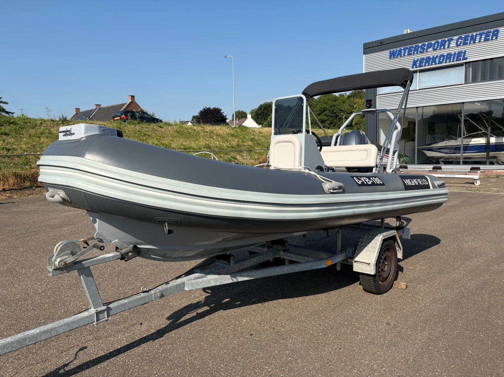 Highfield Oceanmaster 460, Watersport en Boten, Ophalen, Navigatieverlichting, PVC, Zo goed als nieuw
