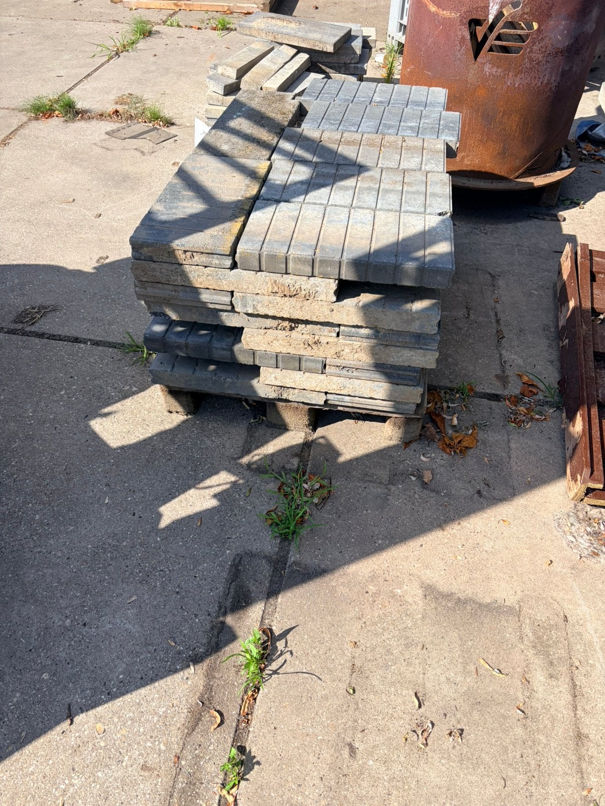 Palissade banden, Tuin en Terras, Tegels en Klinkers, Ophalen, Overige typen, Zo goed als nieuw, Minder dan 5 m²
