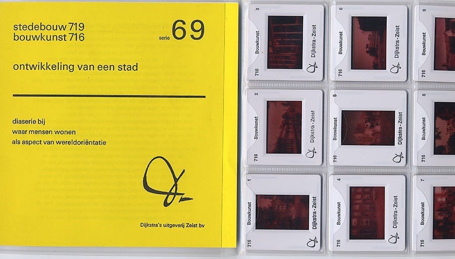 9 x Ontwikkeling van een stad - 1970 Stedenbouw - bouwkunst, 1960 tot 1980, Foto, Ophalen of Verzenden, Zo goed als nieuw