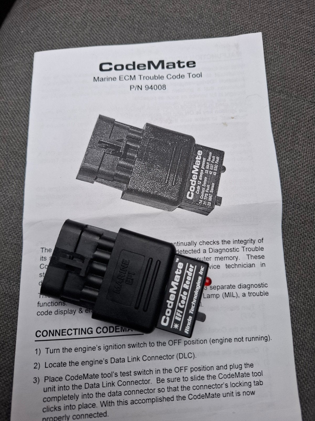 CodeMate Marine ECM Trouble Code Tool Volvo Penta Mercruiser, Ophalen of Verzenden, Nieuw, Gereedschap