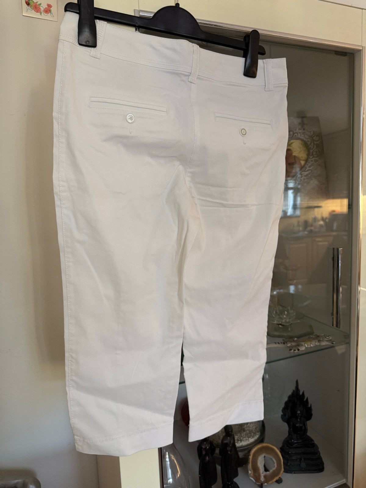 Witte Yessica Capri Broek Maat 38, Maat 38/40 (M), Wit, Ophalen of Verzenden, Zo goed als nieuw