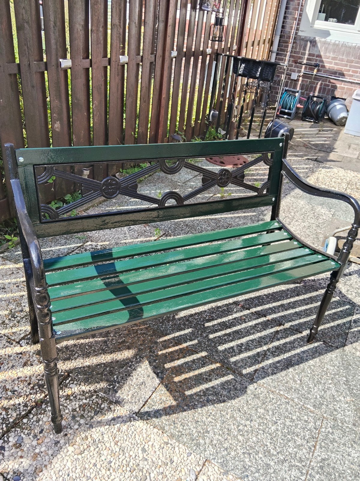 mooie tuin bank, Ophalen, Zo goed als nieuw, Metaal