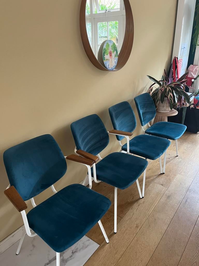 4 Bodilson stoelen, Ophalen, Scandinavisch design, Gebruikt, Blauw