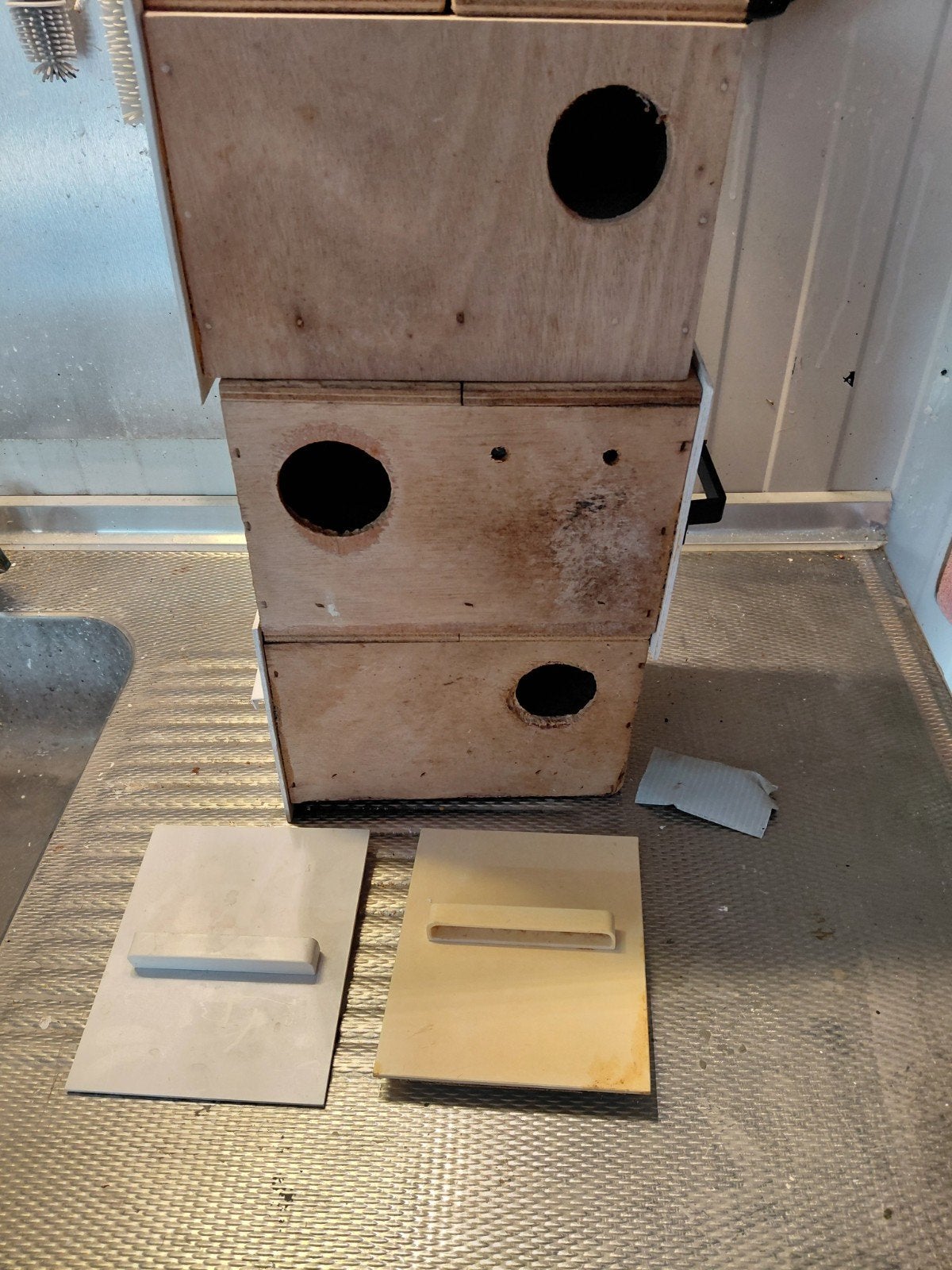 broedblok parkieten, Ophalen, Gebruikt, Hout, Broedkooi of Kweekkooi