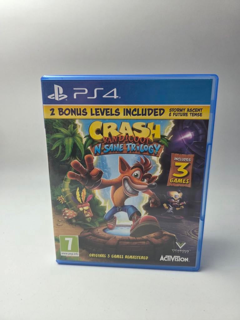 Crash Bandicoot N. Sane Trilogy PS4, Spelcomputers en Games, Support@activision.com, Activision, 1 speler, Ophalen of Verzenden
