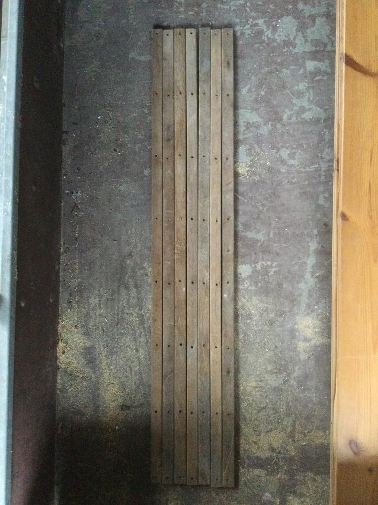 Hardhouten latjes voor in de tuin., Doe-het-zelf en Verbouw, Hout en Planken, Ophalen, Gebruikt, Overige typen, 50 mm of meer