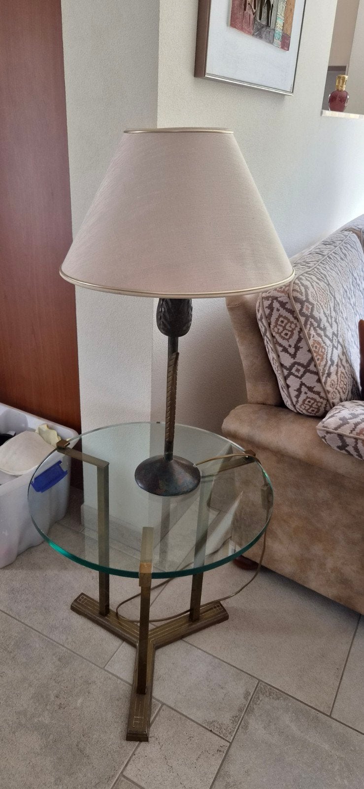 Schemerlamp, Beige, Ophalen, Zo goed als nieuw, Schemerlamp