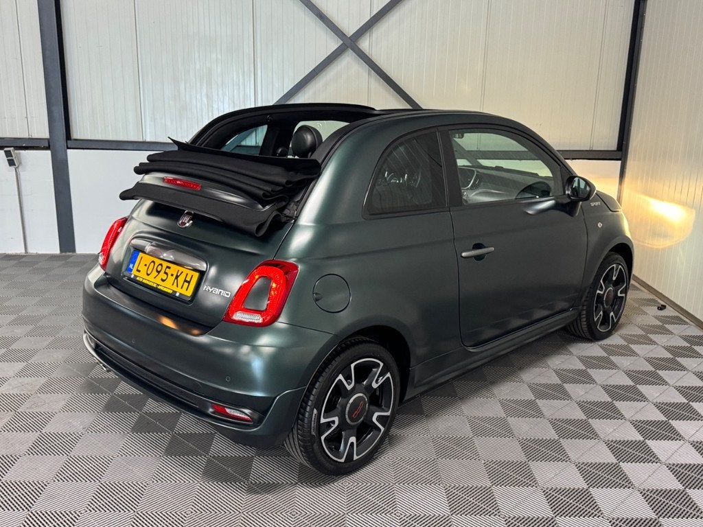 Fiat 500C 1.0 Hybrid Sport | Airco-Ecc | Navi | Leer, Auto's, Euro 6, 0 kWh, Cabriolet, 4 stoelen