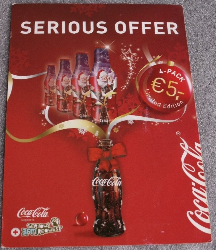 Flyer Kersttour 3 FM serious Request Coca Cola aanbieding, Ophalen of Verzenden, Nieuw, Overige typen