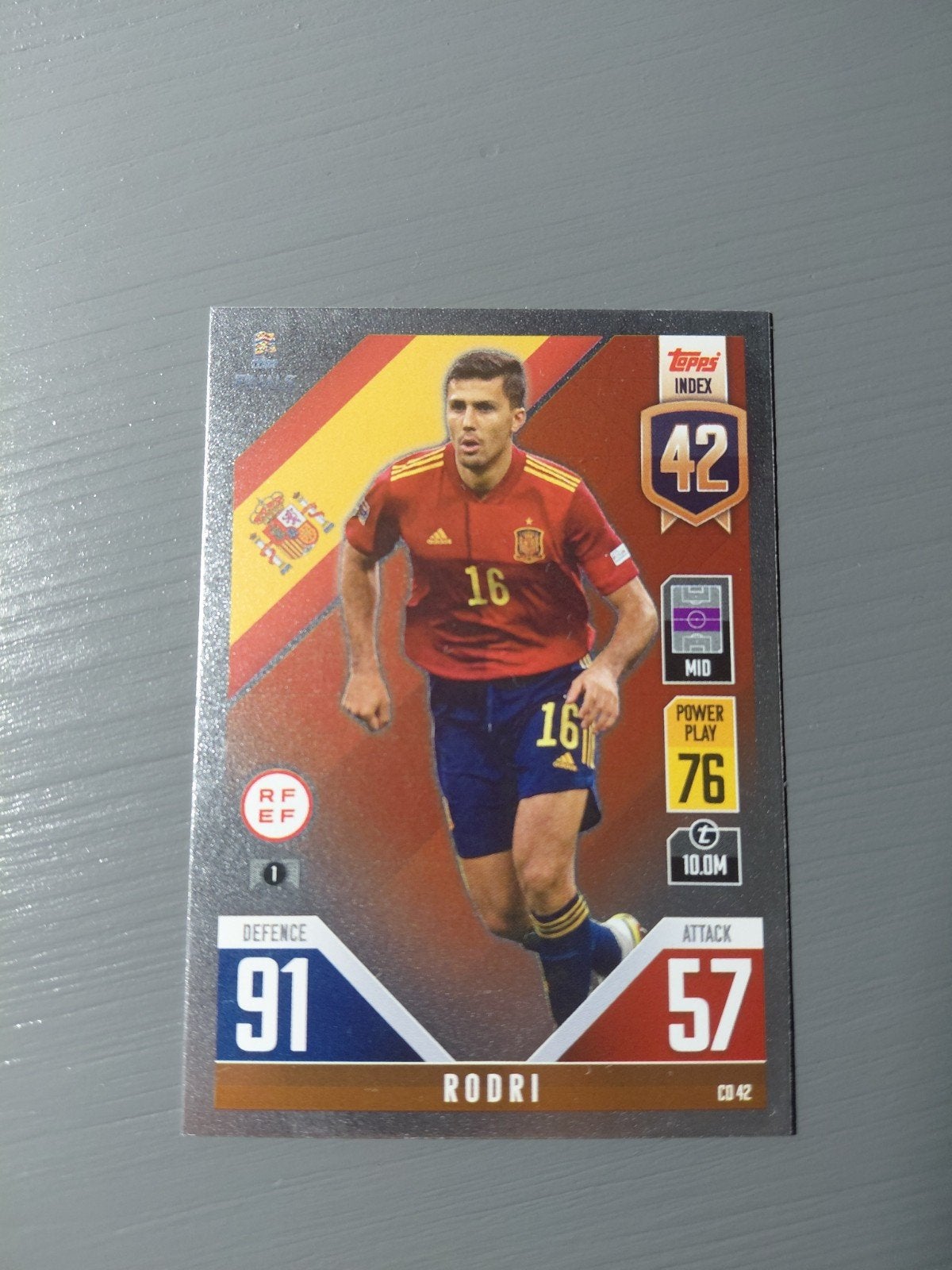 rodri (spanje/fc barcelona) topps nation league, Ophalen of Verzenden, Nieuw, Buitenlandse clubs, Spelerskaart