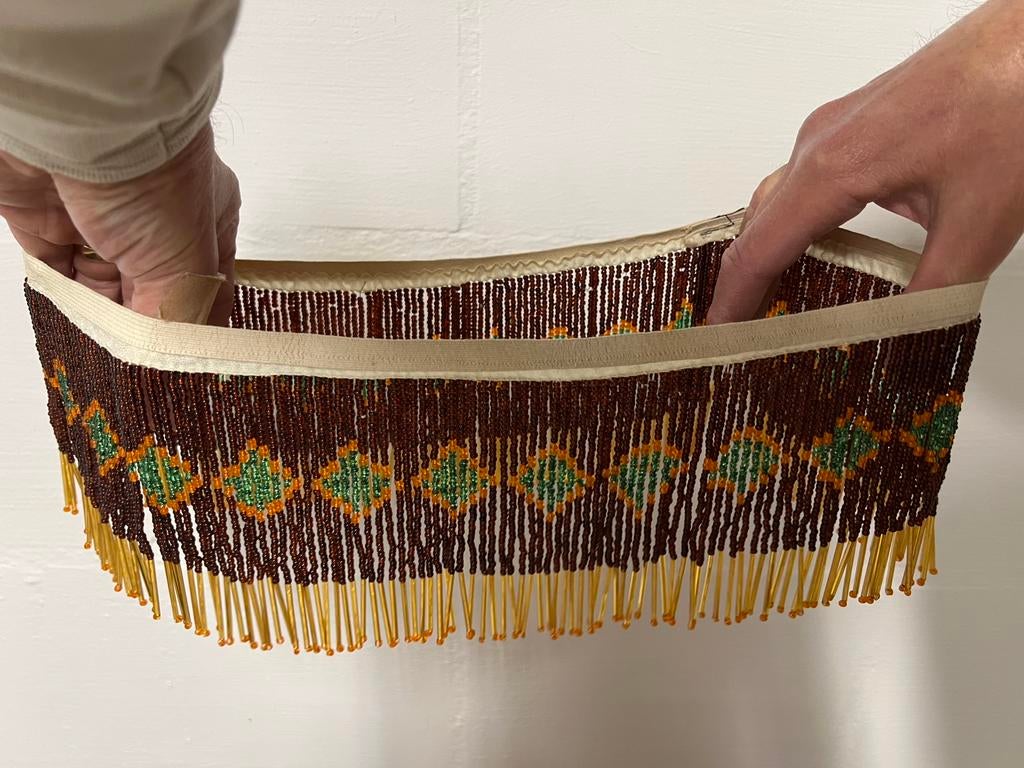 Kralenband. Voor antieke glazen lampenkap., Ophalen of Verzenden, Zo goed als nieuw, Rond, Minder dan 25 cm