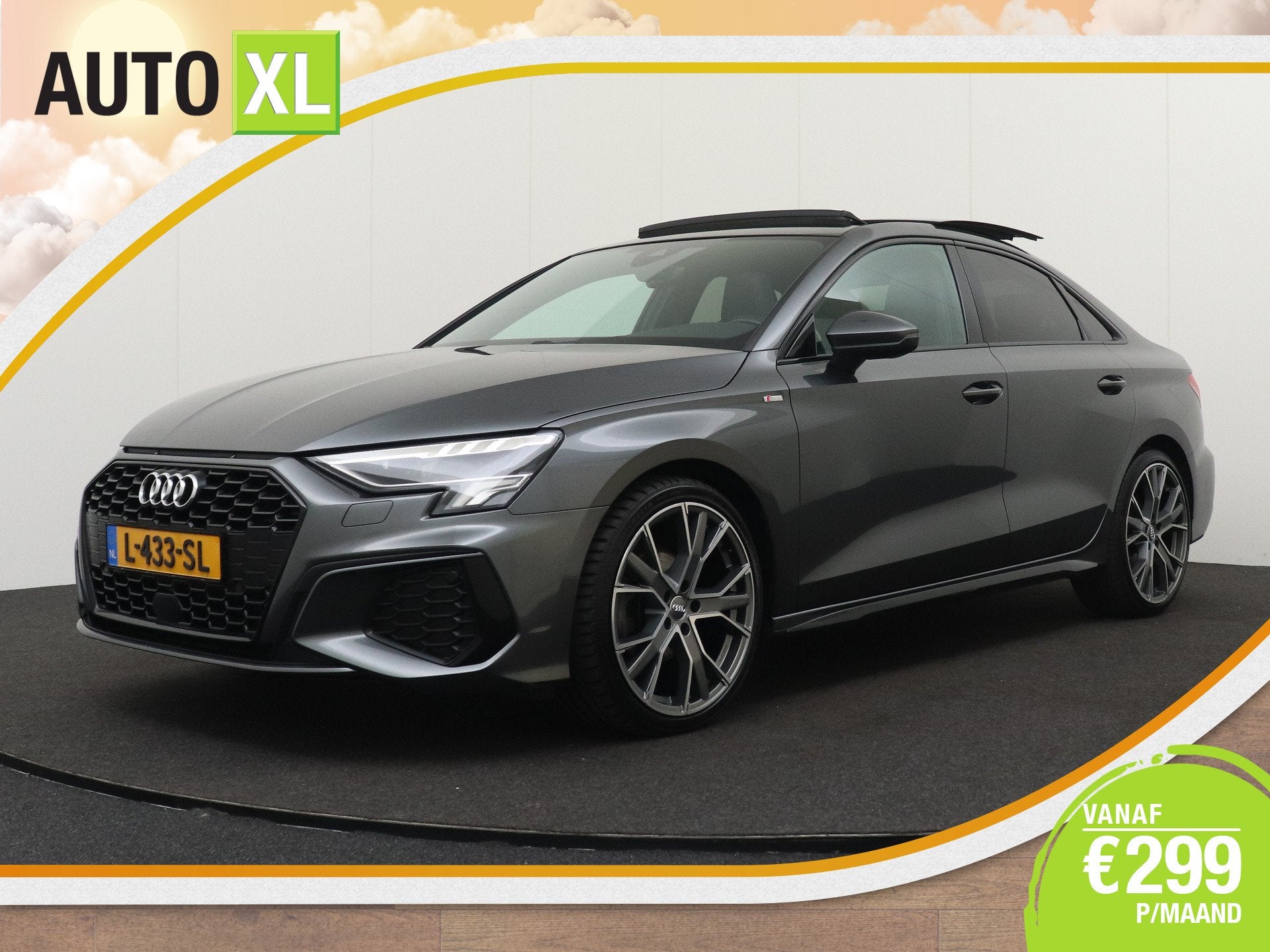 Audi A3 Limousine 35 150 PK Aut. TFSI Compentition S-Line Pa, Auto's, Dealer onderhouden, 4 cilinders, 150 pk, Leder en Stof