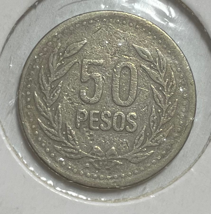 50 pesos Colombia 1994, Ophalen of Verzenden