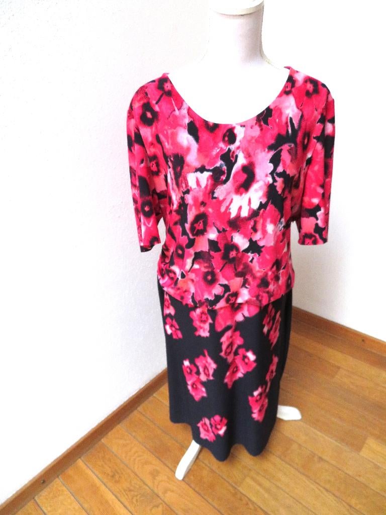 M10 GERRY WEBER aparte  jurk roze blauw maat 46, Blauw, Maat 46/48 (XL) of groter, Nieuw, Ophalen of Verzenden
