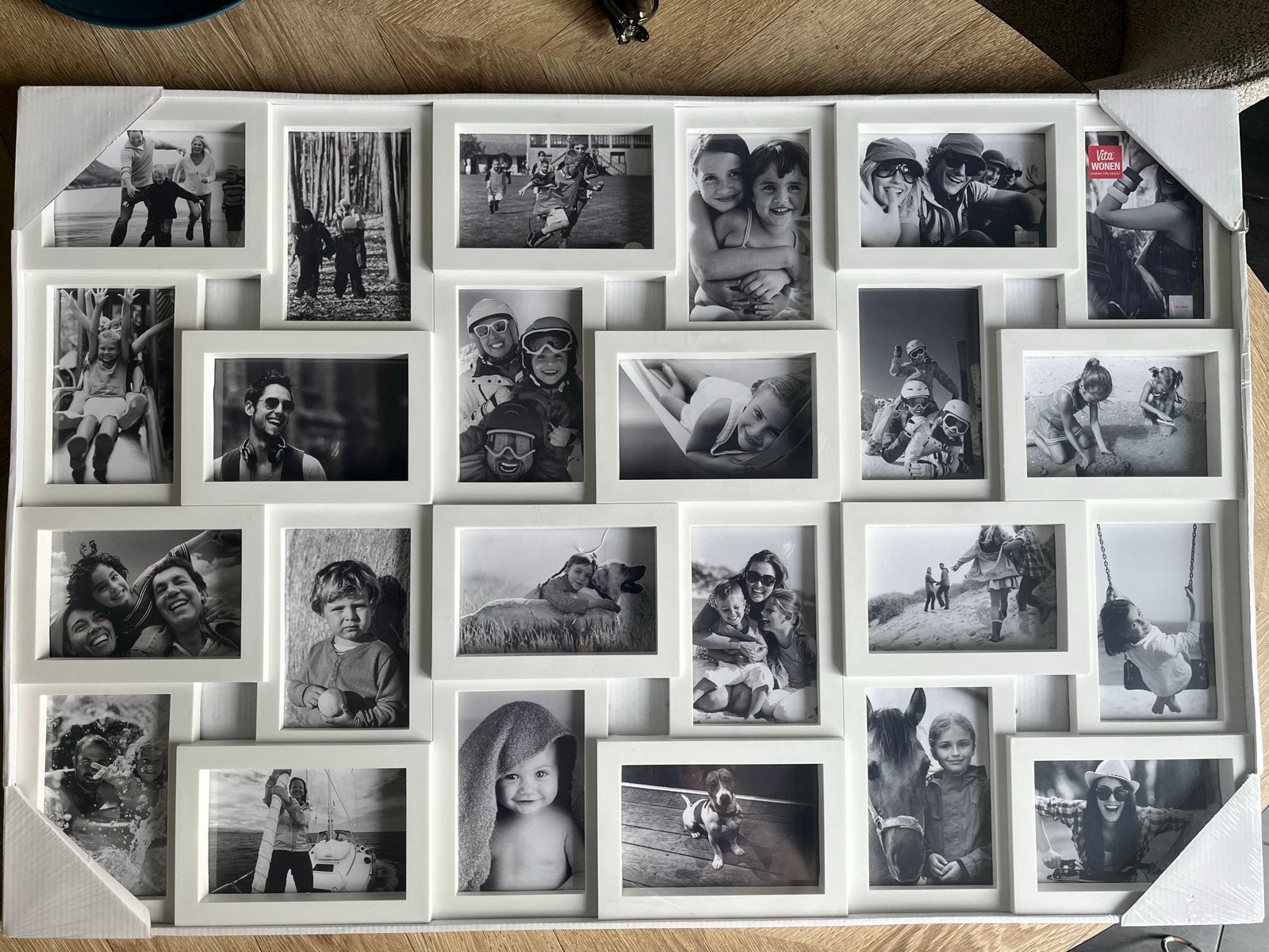 Grote witte collage fotolijst voor 24 foto's *NIEUW*, Ophalen of Verzenden, Nieuw