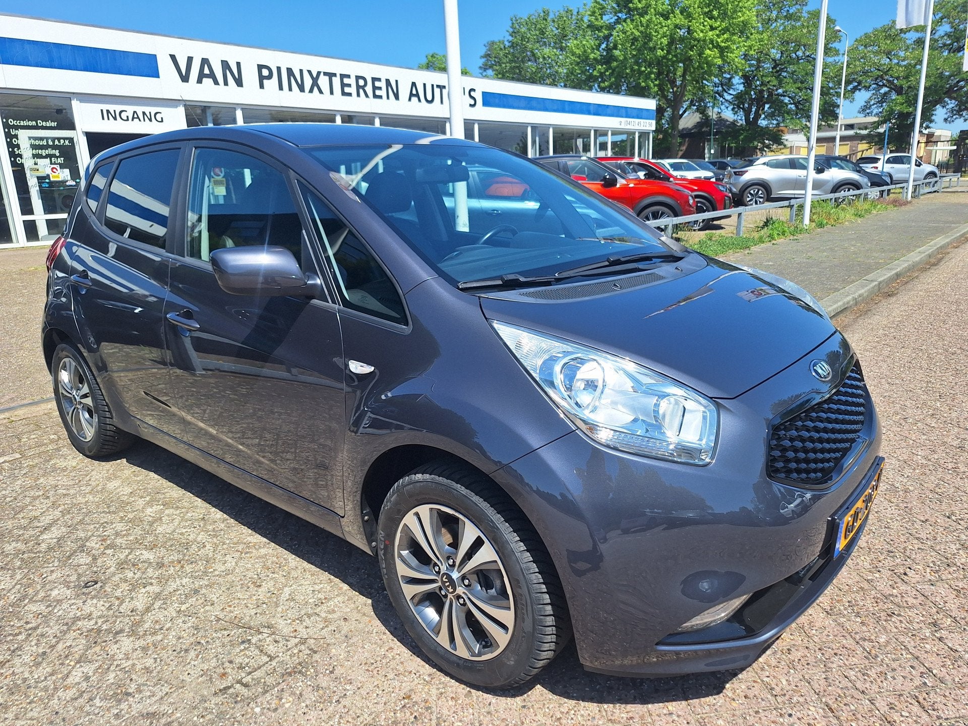 Kia Venga 1.4 CVVT First Edition (trekhaak) (bj 2015), Auto's, Voorwielaandrijving, Stof, Gebruikt, 4 cilinders
