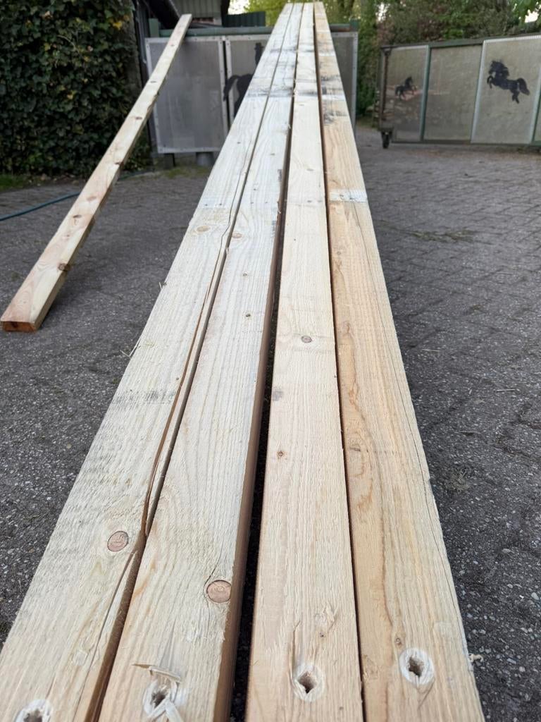 Gebruikte balken 115x95, Doe-het-zelf en Verbouw, Hout en Planken, Ophalen, Zo goed als nieuw, Balk, Vuren