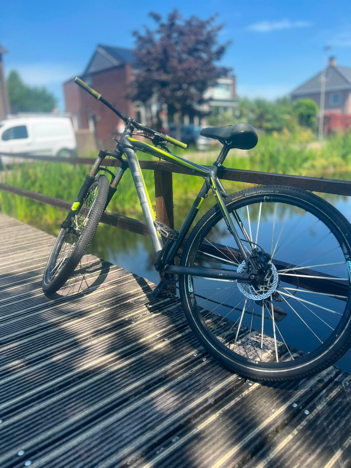 Mooie cube aim mountain bike, Minder dan 10 versnellingen, Vering, Schijfrem, 53 tot 57 cm