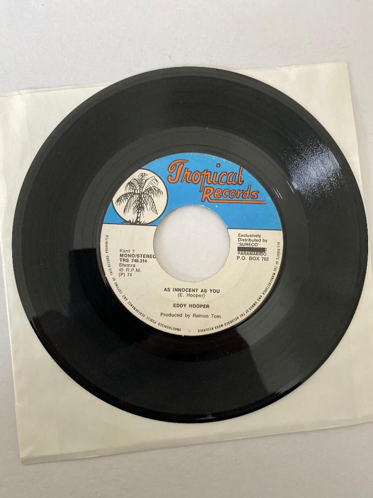 Eddy Hooper – As Innocent As You(1974), 7 inch, Single, Ophalen of Verzenden, Zo goed als nieuw