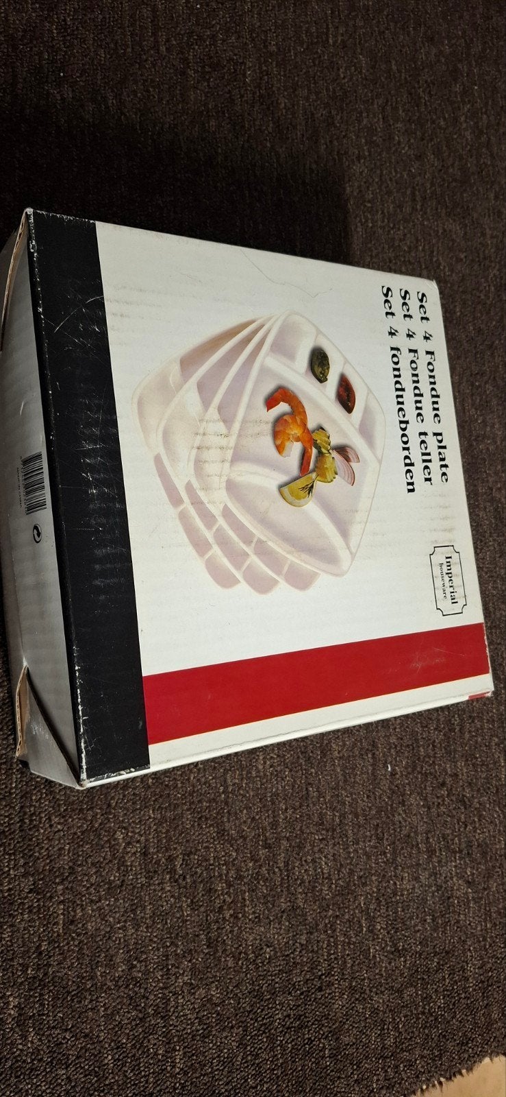 Imperial Houseware Fondueborden Set van 4 - Nieuw in doos, Ophalen of Verzenden
