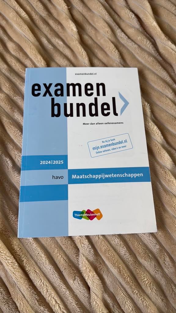Examenbundel maatschappijwetenschappen (havo), Boeken, Ophalen of Verzenden, Zo goed als nieuw, HAVO