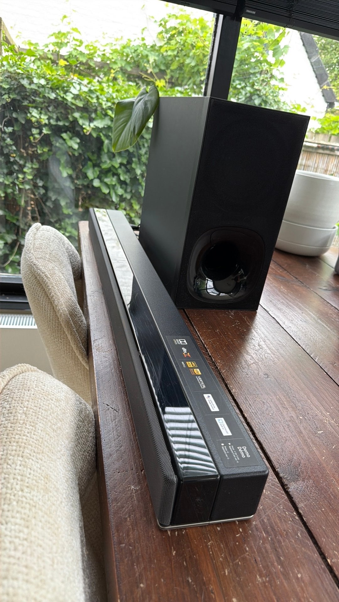 Sony HT-ZF9  Soundbar, draadloze subwoofer, Ophalen of Verzenden, Zo goed als nieuw, Complete surroundset, Sony