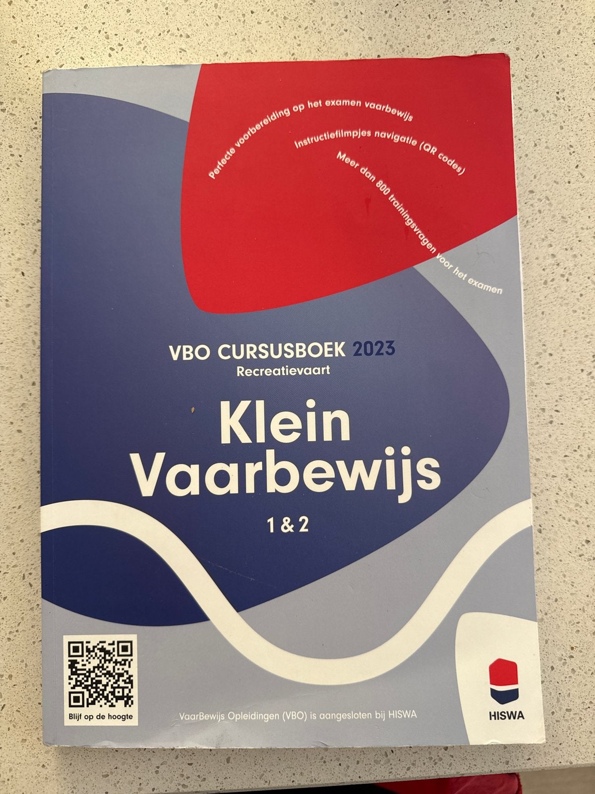 VBO Cursusboek 2023 Klein Vaarbewijs 1 & 2, Ophalen of Verzenden, Zo goed als nieuw, Overige niveaus