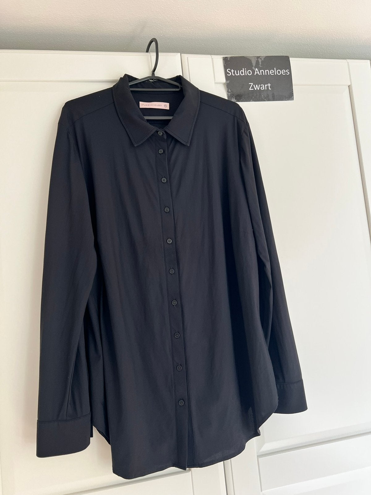 Studio anneloes poppy blouse xxl zwart travelstof, Maat 38/40 (M), Ophalen of Verzenden, Zo goed als nieuw, X
