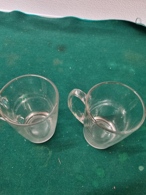 theeglazen van glas twee stuks, Ophalen of Verzenden