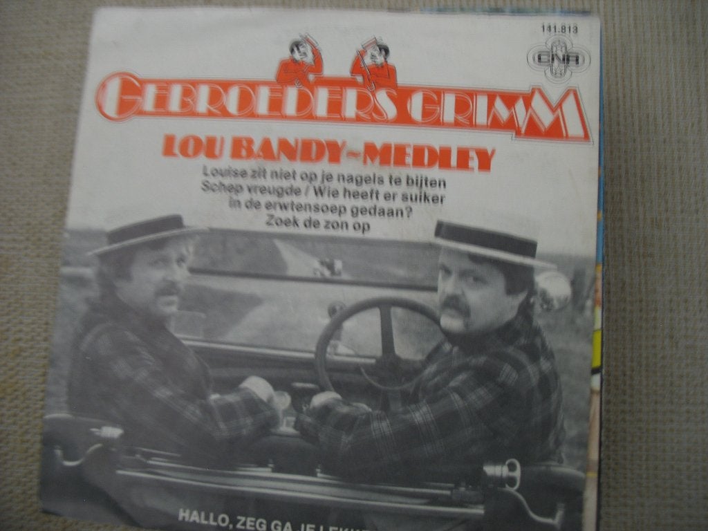 Single Sale; Gebroeders Grimm - Lou Bandy medley, Ophalen of Verzenden, Gebruikt, 7 inch, Nederlandstalig