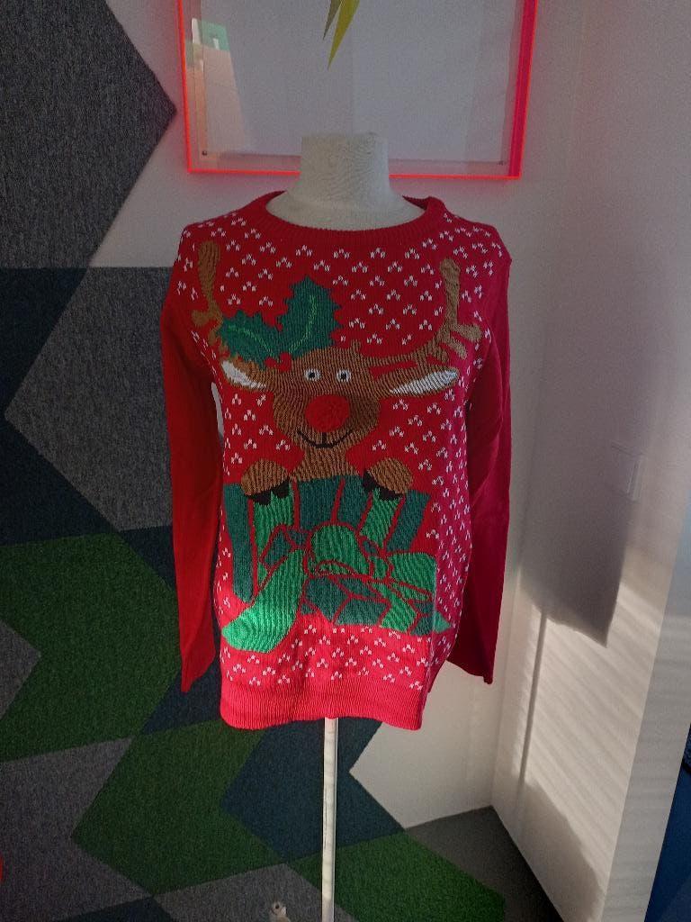 Mooie kerst trui, rood, maat L, Diversen, Kerst, Ophalen of Verzenden