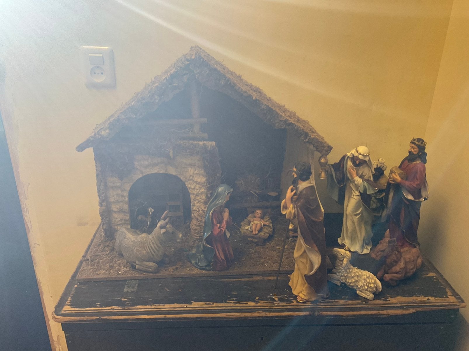 Kerststal inclusief beelden, Ophalen, Gebruikt