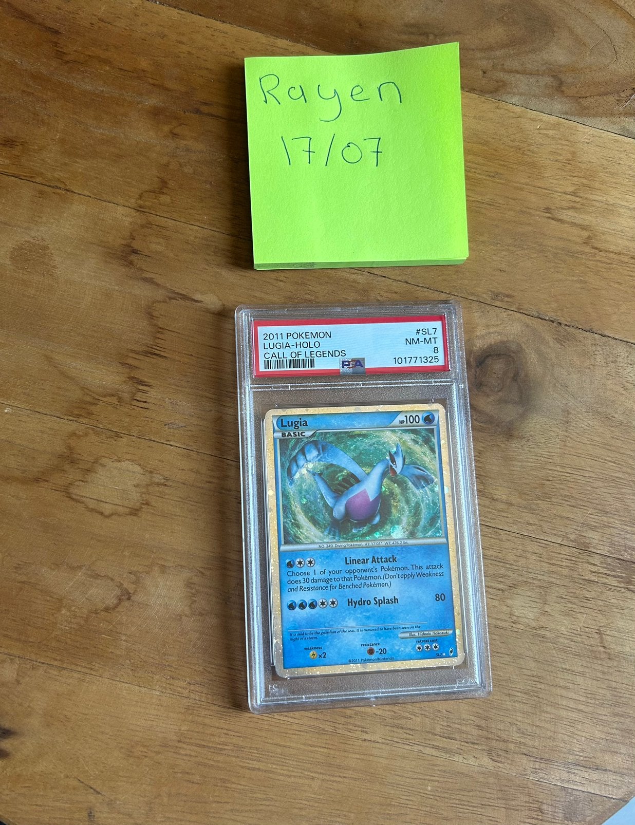 Lugia sl7 call of legends psa 8, Hobby en Vrije tijd, Verzamelkaartspellen | Pokémon, Ophalen of Verzenden, Zo goed als nieuw
