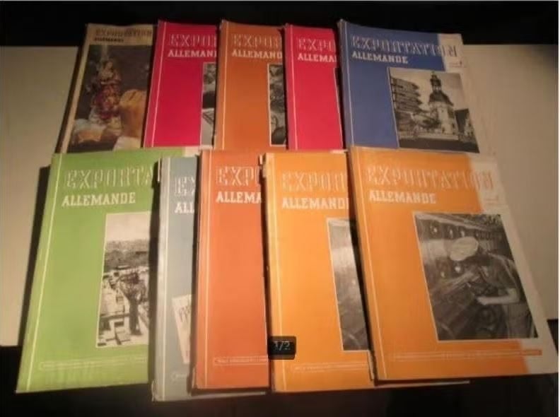 10 Oude Tijdschriften - Exportation Allemande - jaren 50, Boeken, Tijdschriften en Kranten, Ophalen of Verzenden, Gelezen