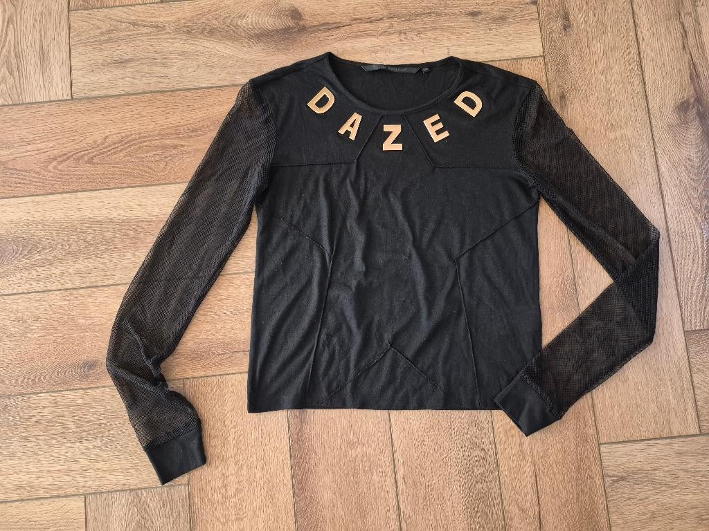 Super leuk zwart truitje van Silvian Heach, maat XS, Kleding | Dames, Zwart, Ophalen of Verzenden, Zo goed als nieuw, Silvian Heach